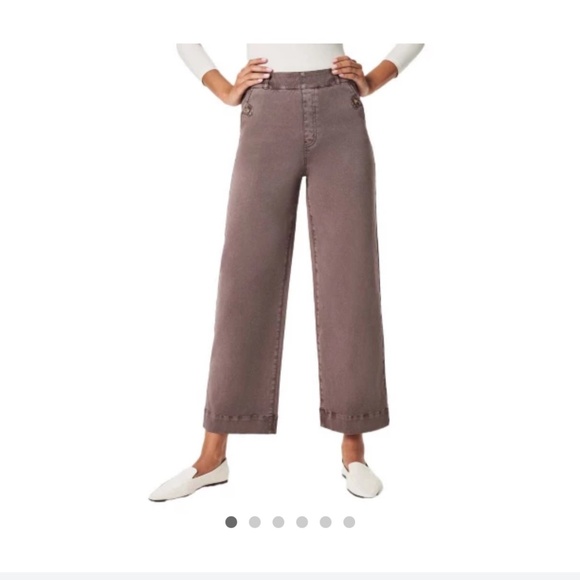 SPANX Stretch Twill Cropped Cargo Pants - Picture 1 of 4